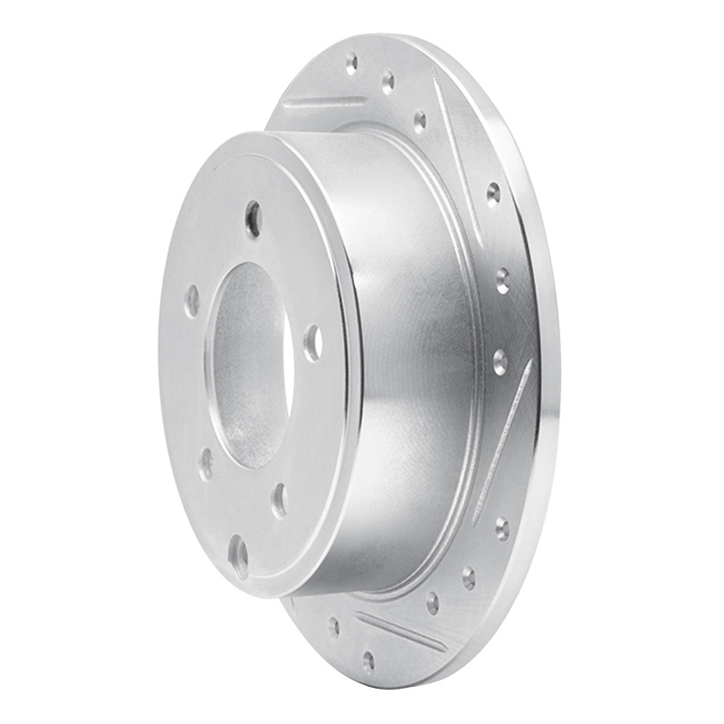 Picture of R1 07-17 Chrysler 200 Rear Right Drilled & Slotted Silver Brake Rotor
