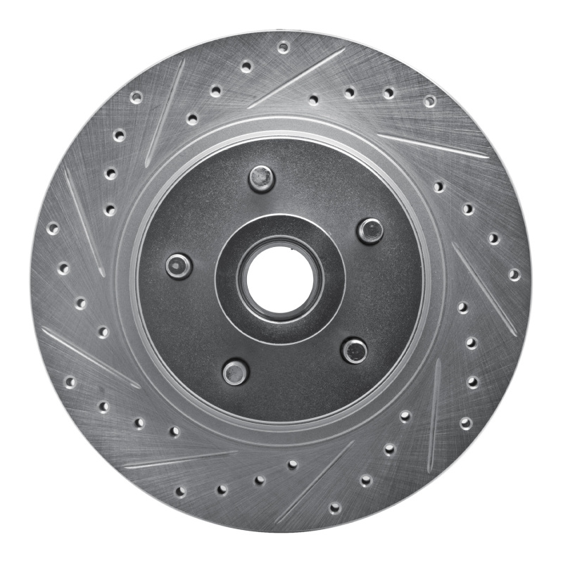 Picture of R1 76-81 Chrysler Newport Front Left Drilled & Slotted Silver Brake Rotor