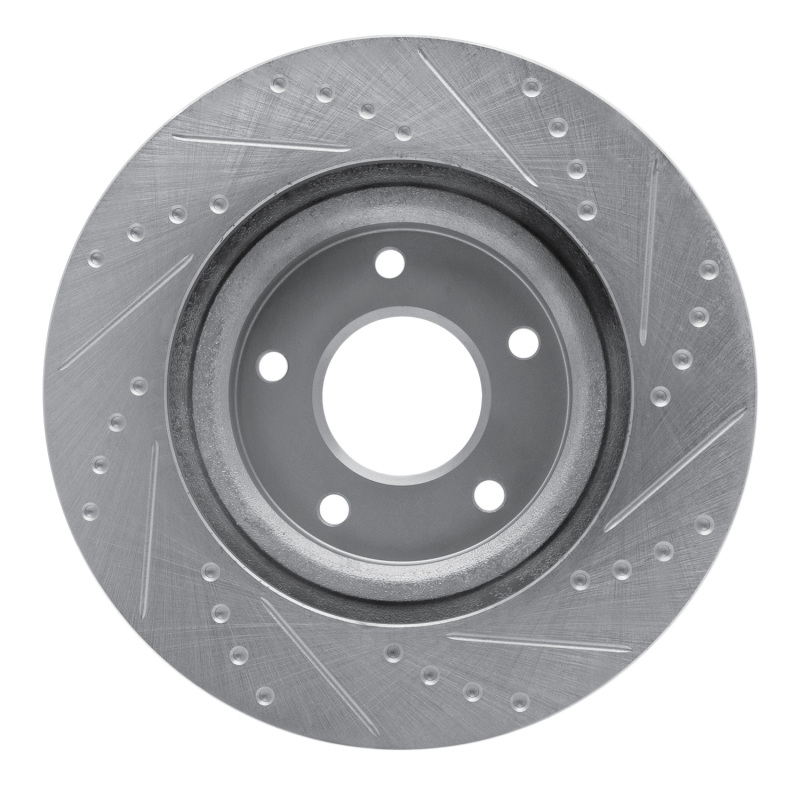 Picture of R1 07-25 Chrysler SEBRING Front Left Drilled & Slotted Silver Brake Rotor