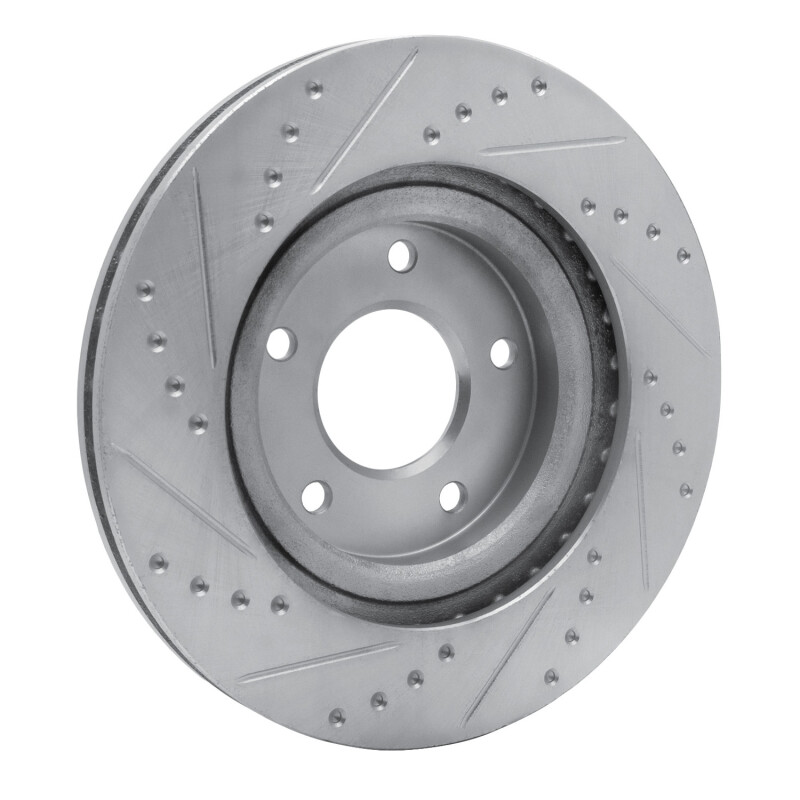 Picture of R1 07-25 Chrysler SEBRING Front Right Drilled & Slotted Silver Brake Rotor
