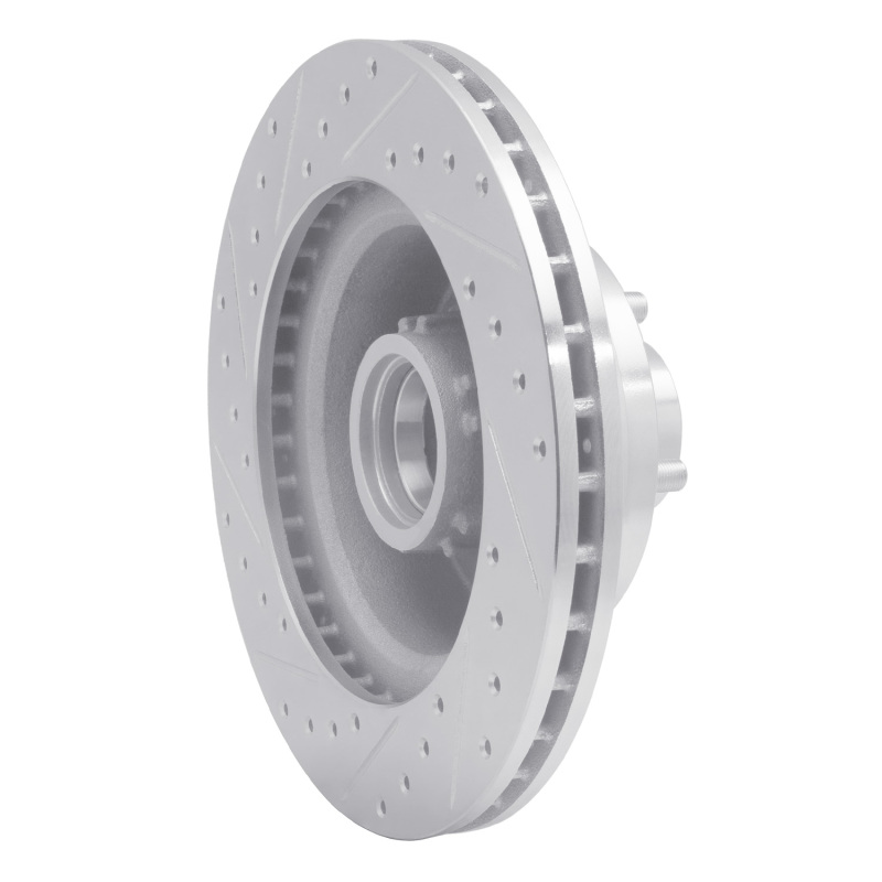 Picture of R1 76-81 Chrysler Newport Front Right Drilled & Slotted Silver Brake Rotor