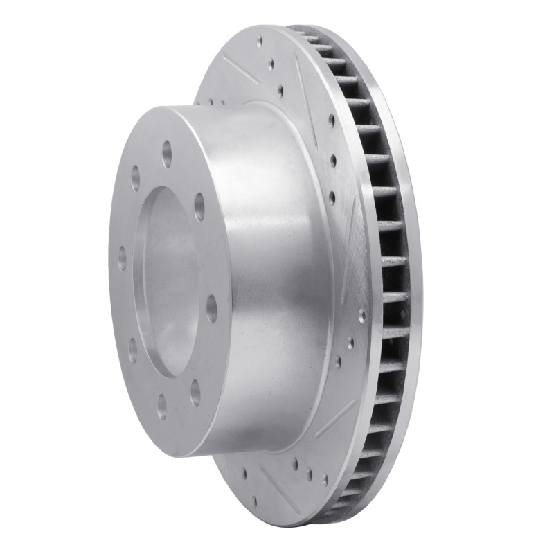 Picture of R1 00-02 Dodge Ram 3500 Front Right Drilled & Slotted Silver Brake Rotor