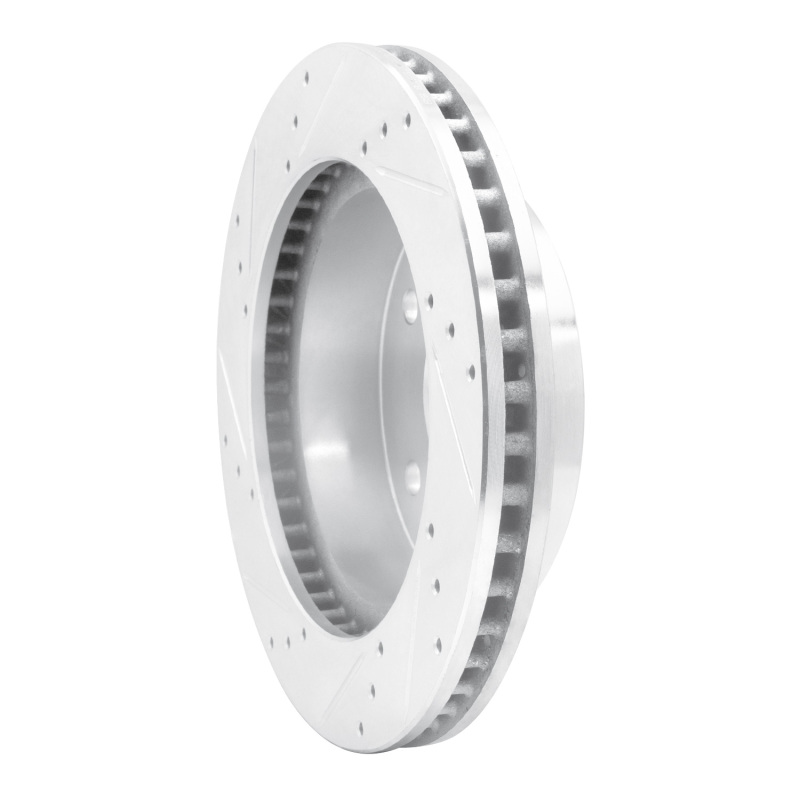 Picture of R1 00-01 Dodge Ram 1500 Pickup Front Right Drilled & Slotted Silver Brake Rotor
