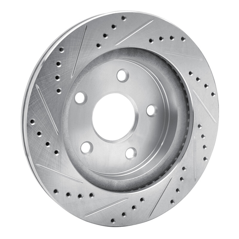 Picture of R1 02-24 Chrysler ASPEN Front Right Drilled & Slotted Silver Brake Rotor