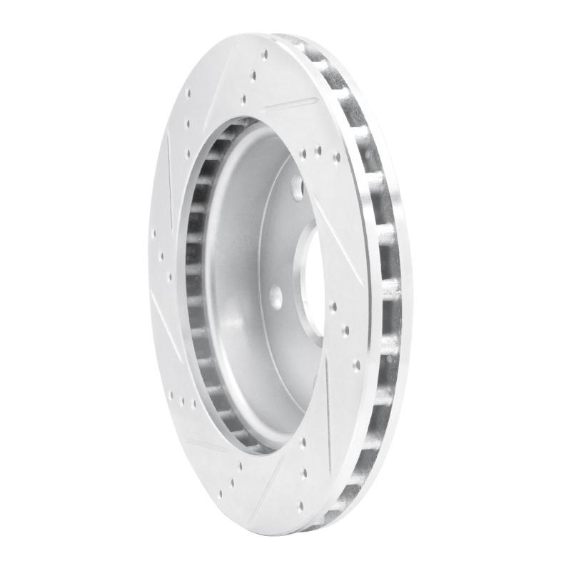 Picture of R1 05-11 Dodge Dakota 4WD Front Right Drilled & Slotted Silver Brake Rotor