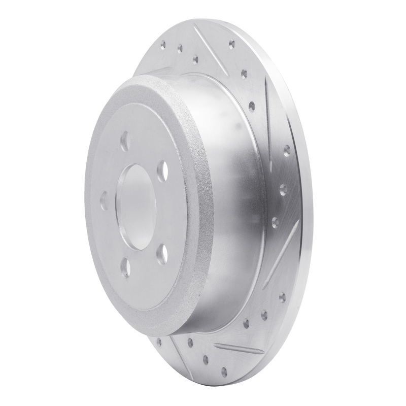 Picture of R1 07-12 Dodge Nitro Rear Left Drilled & Slotted Silver Brake Rotor