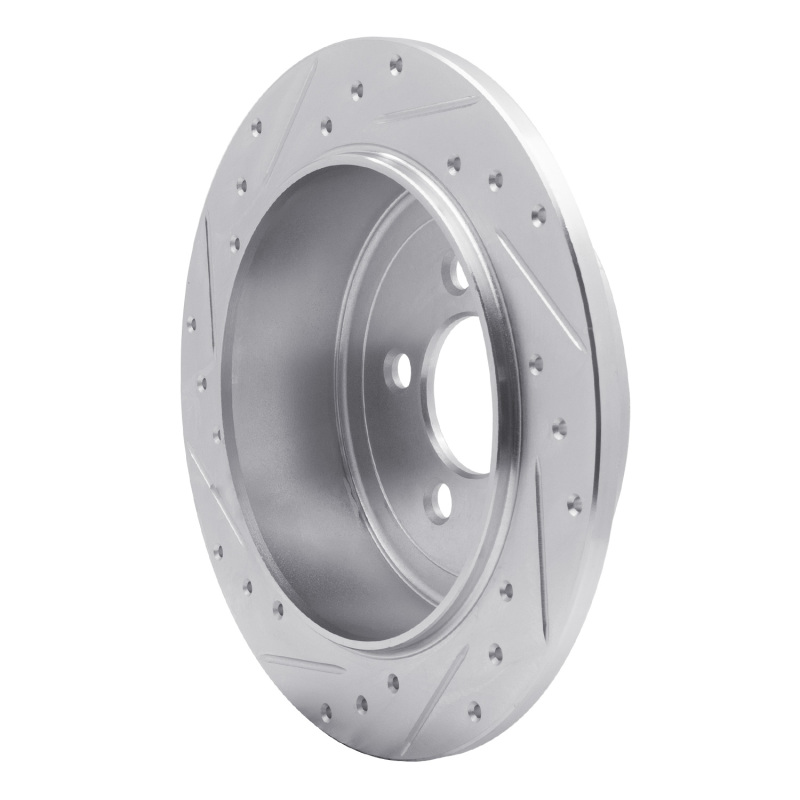 Picture of R1 07-12 Dodge Nitro Rear Left Drilled & Slotted Silver Brake Rotor