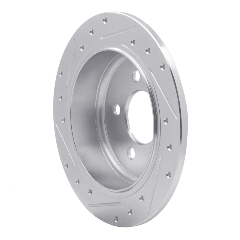 Picture of R1 93-98 Jeep Grand Wagoneer Rear Right Drilled & Slotted Silver Brake Rotor
