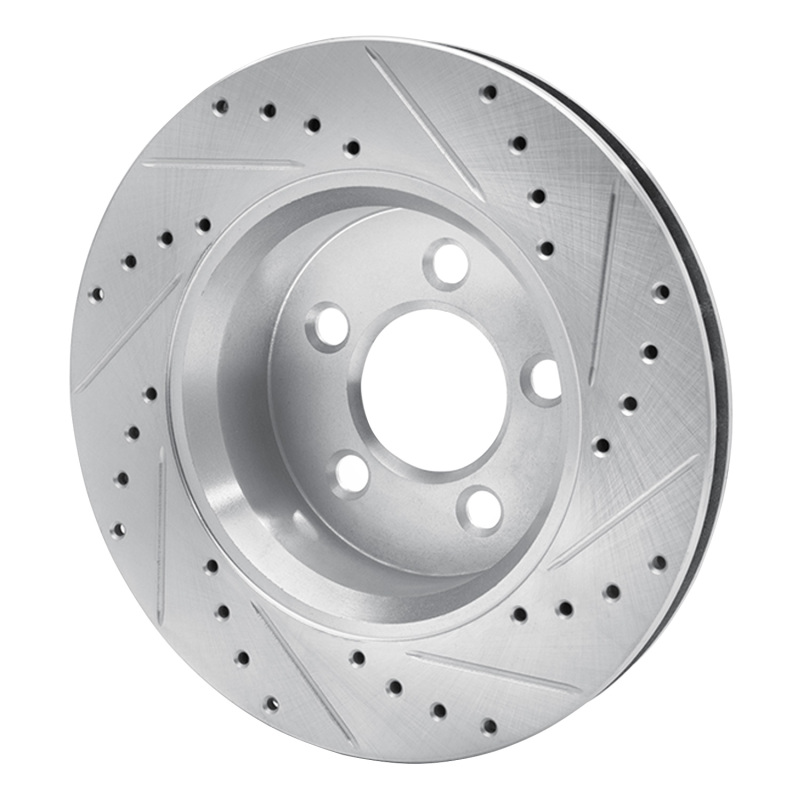 Picture of R1 07-12 Dodge Nitro Front Left Drilled & Slotted Silver Brake Rotor