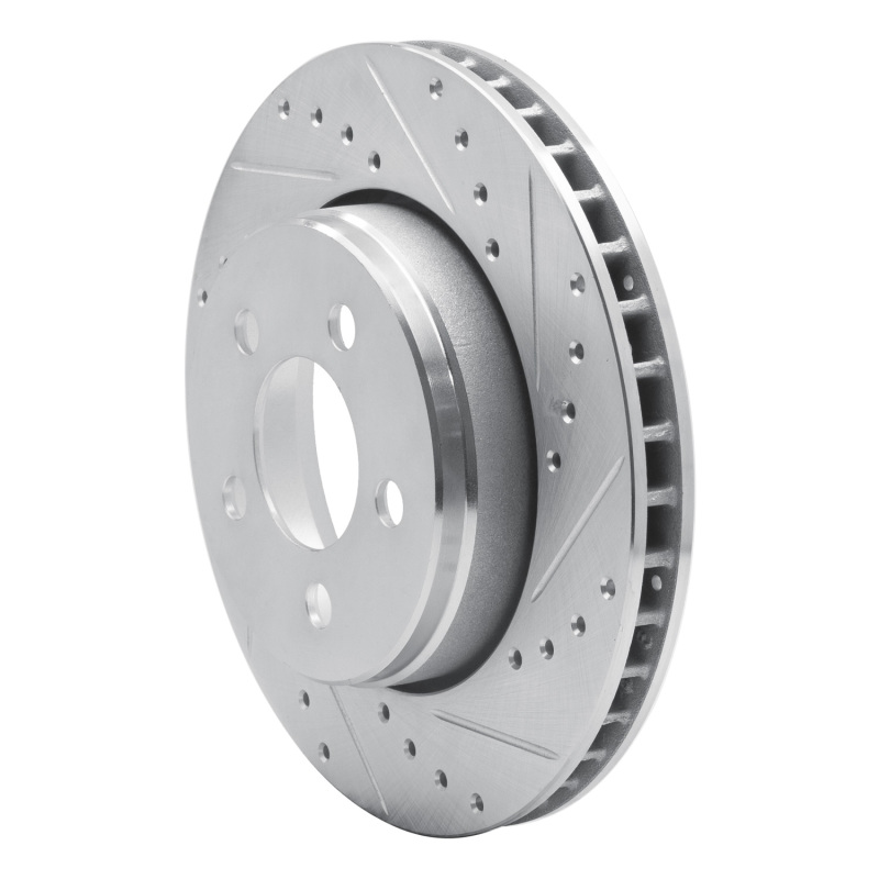 Picture of R1 07-12 Dodge Nitro Front Right Drilled & Slotted Silver Brake Rotor
