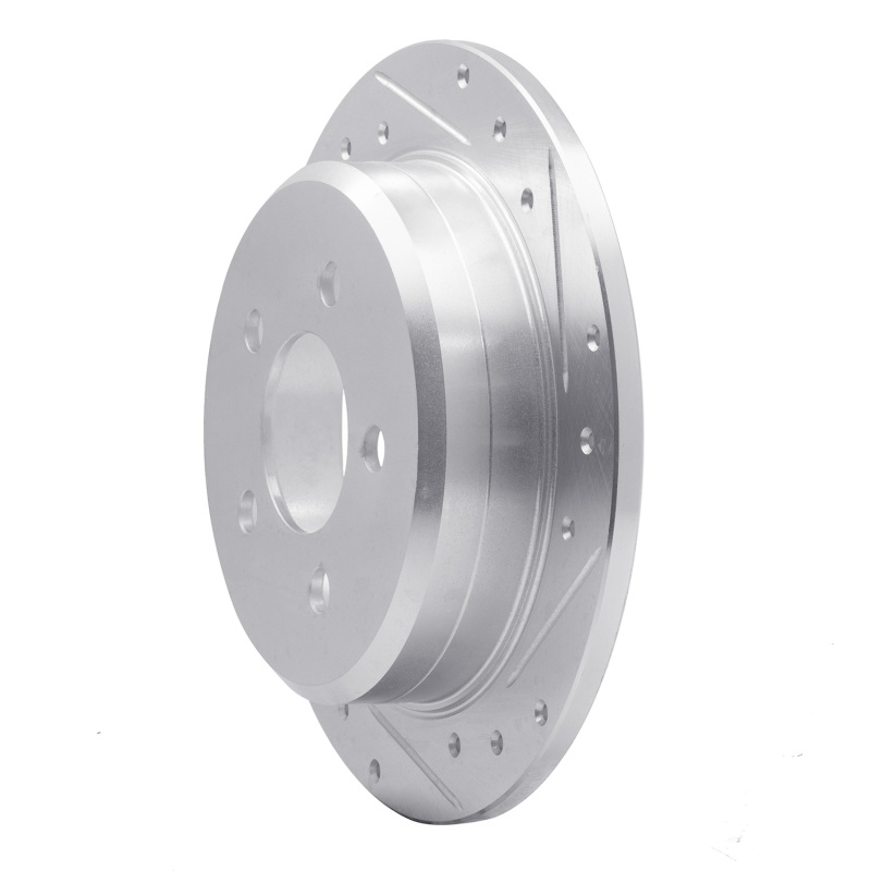 Picture of R1 93-98 Jeep Grand Wagoneer Rear Right Drilled & Slotted Silver Brake Rotor