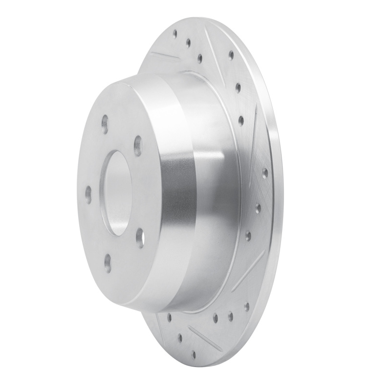 Picture of R1 99-04 Jeep Grand Cherokee Rear Right Drilled & Slotted Silver Brake Rotor