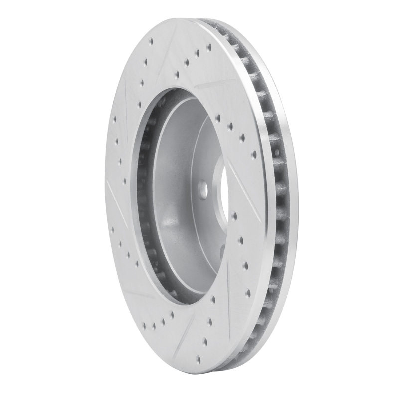 Picture of R1 02-07 Jeep Liberty Front Right Drilled & Slotted Silver Brake Rotor