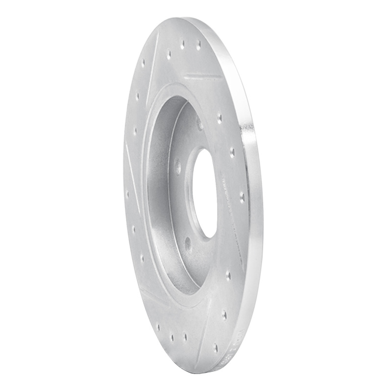Picture of R1 94-99 Buick Regal Rear Right Drilled & Slotted Silver Brake Rotor