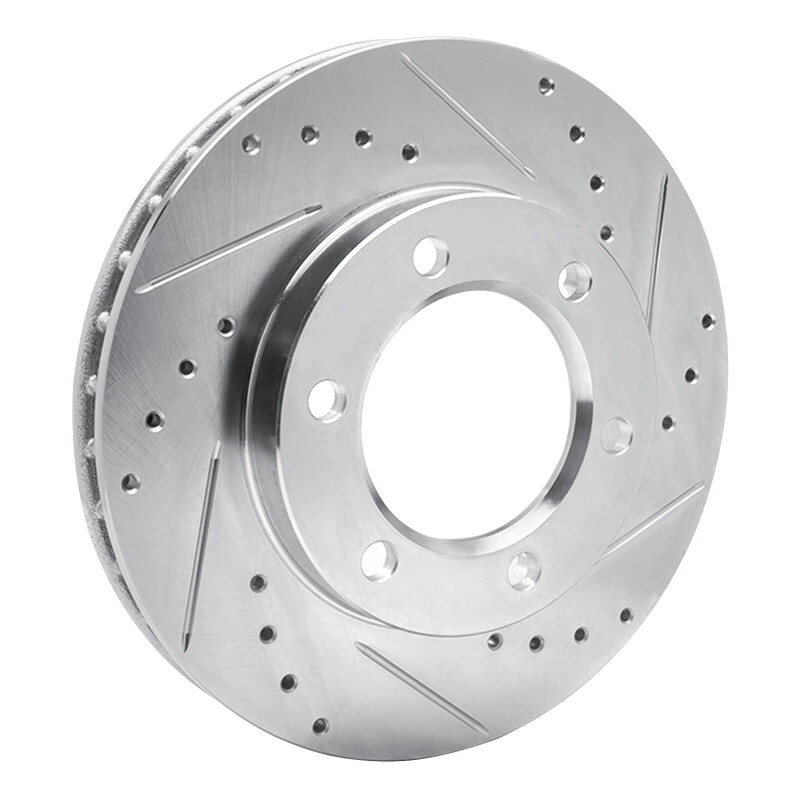 Picture of R1 71-91 Chevrolet Blazer Front Right Drilled & Slotted Silver Brake Rotor