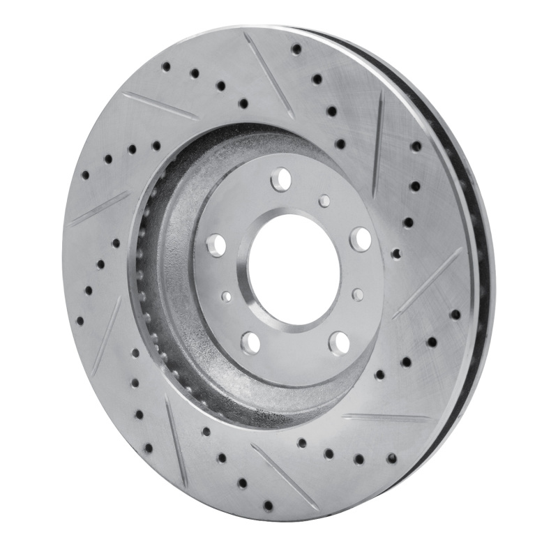 Picture of R1 06-16 Buick Lucerne Front Left Drilled & Slotted Silver Brake Rotor