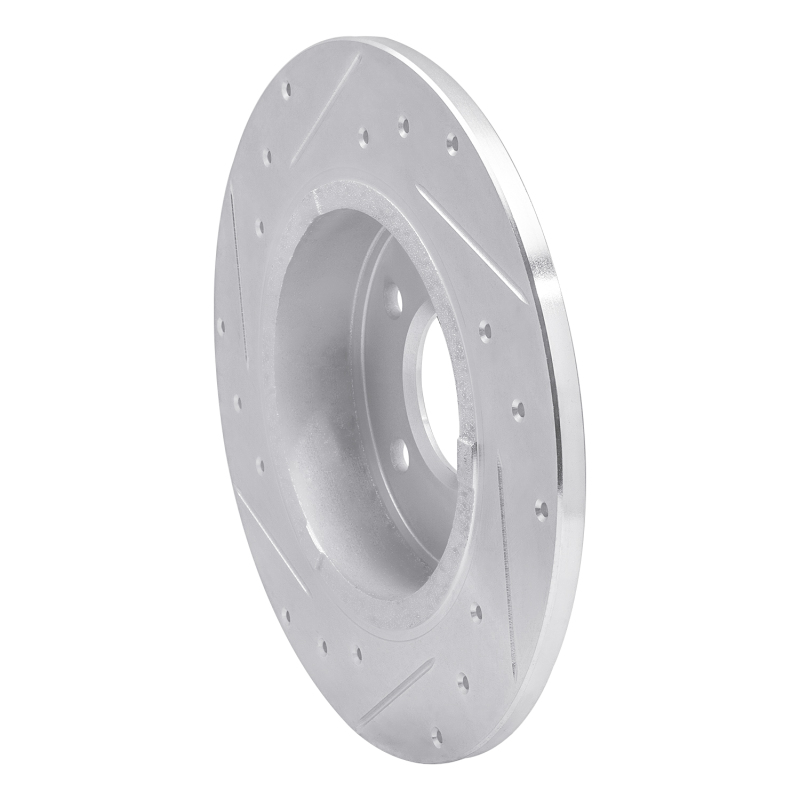 Picture of R1 06-11 Buick Lucerne Rear Right Drilled & Slotted Silver Brake Rotor