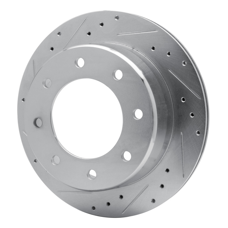 Picture of R1 00-11 Cadillac DTS Rear Left Drilled & Slotted Silver Brake Rotor
