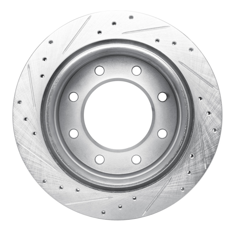 Picture of R1 00-11 Cadillac DTS Rear Right Drilled & Slotted Silver Brake Rotor