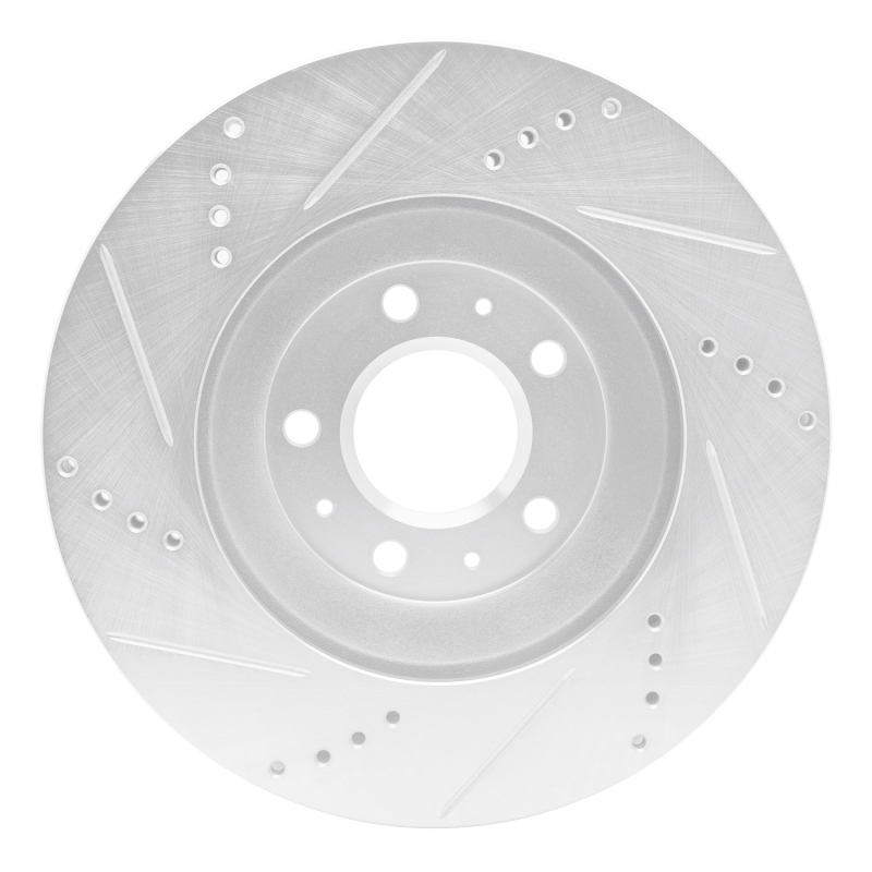 Picture of R1 04-08 Cadillac CTS Front Right Drilled & Slotted Silver Brake Rotor