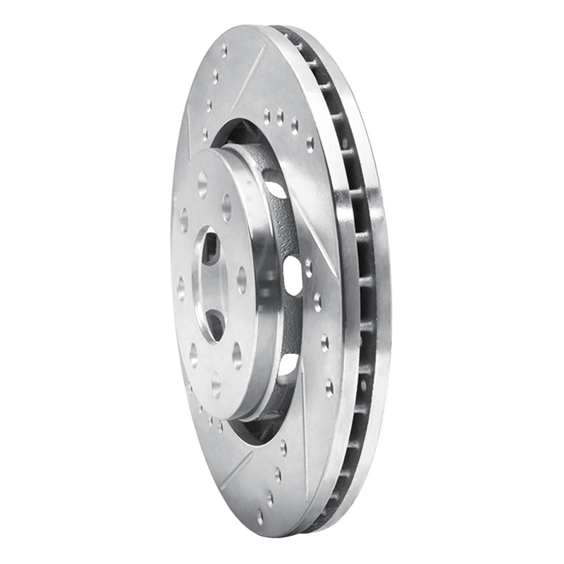 Picture of R1 04-17 Chevrolet AVEO (USA/Canada) Front Left Drilled & Slotted Silver Brake Rotor