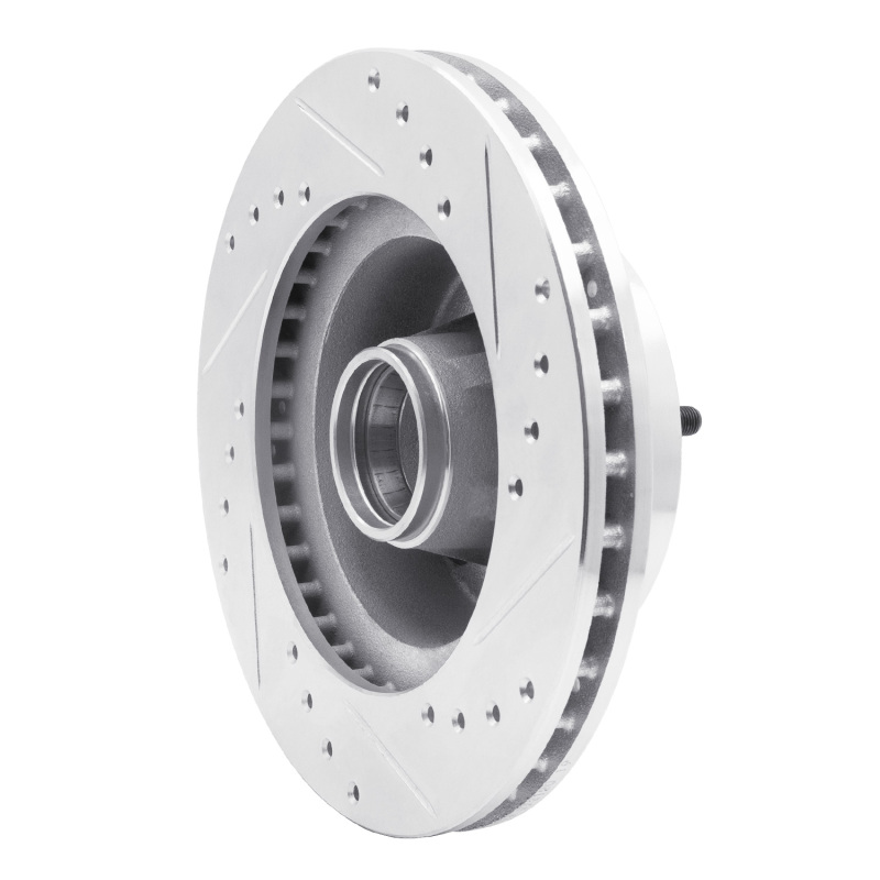 Picture of R1 67-74 Buick Apollo Front Left Drilled & Slotted Silver Brake Rotor