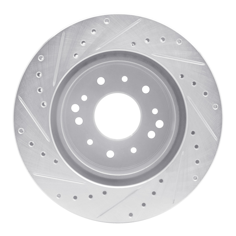 Picture of R1 63-82 Chevrolet Corvette Front/Rear Right Drilled & Slotted Silver Brake Rotor