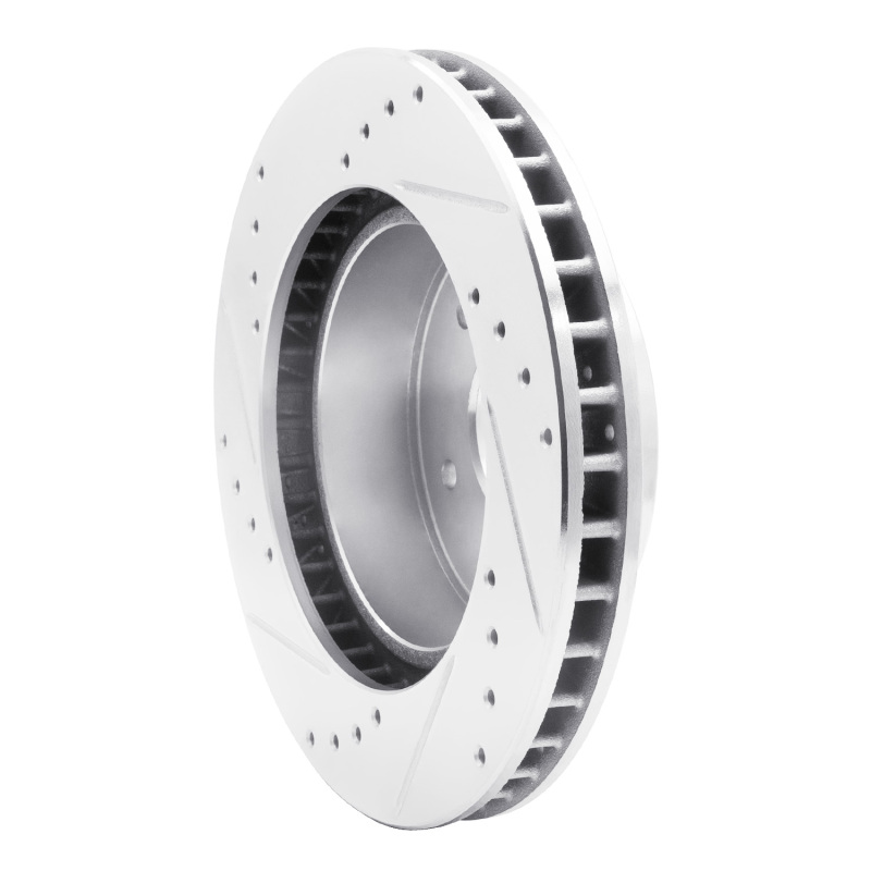 Picture of R1 63-82 Chevrolet Corvette Front Right Drilled & Slotted Silver Brake Rotor