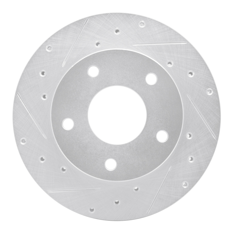 Picture of R1 82-88 Chevrolet Camaro Rear Left Drilled & Slotted Silver Brake Rotor