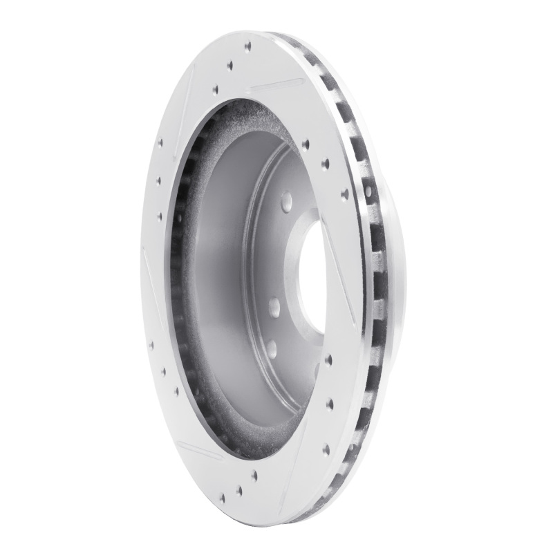 Picture of R1 84-87 Chevrolet Corvette Rear Right Drilled & Slotted Silver Brake Rotor