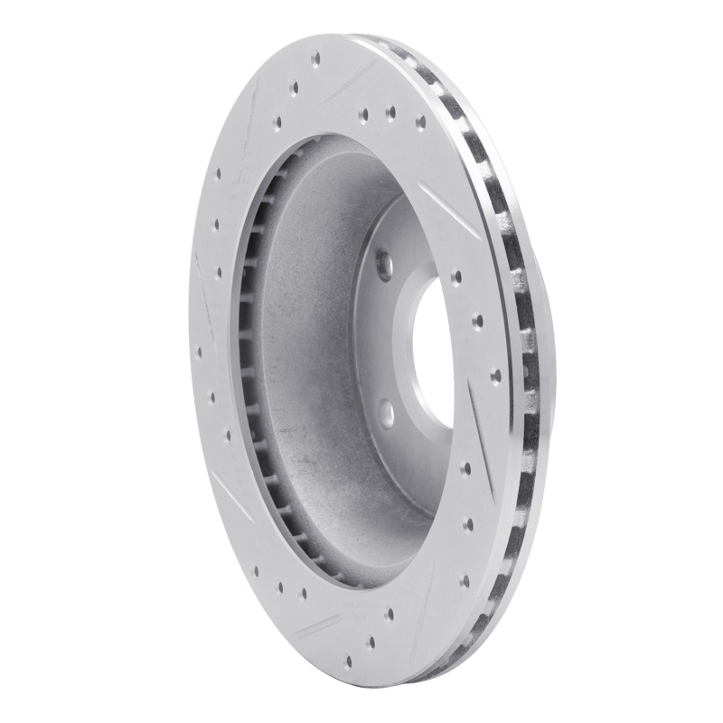 Picture of R1 84-87 Chevrolet Corvette Front Right Drilled & Slotted Silver Brake Rotor