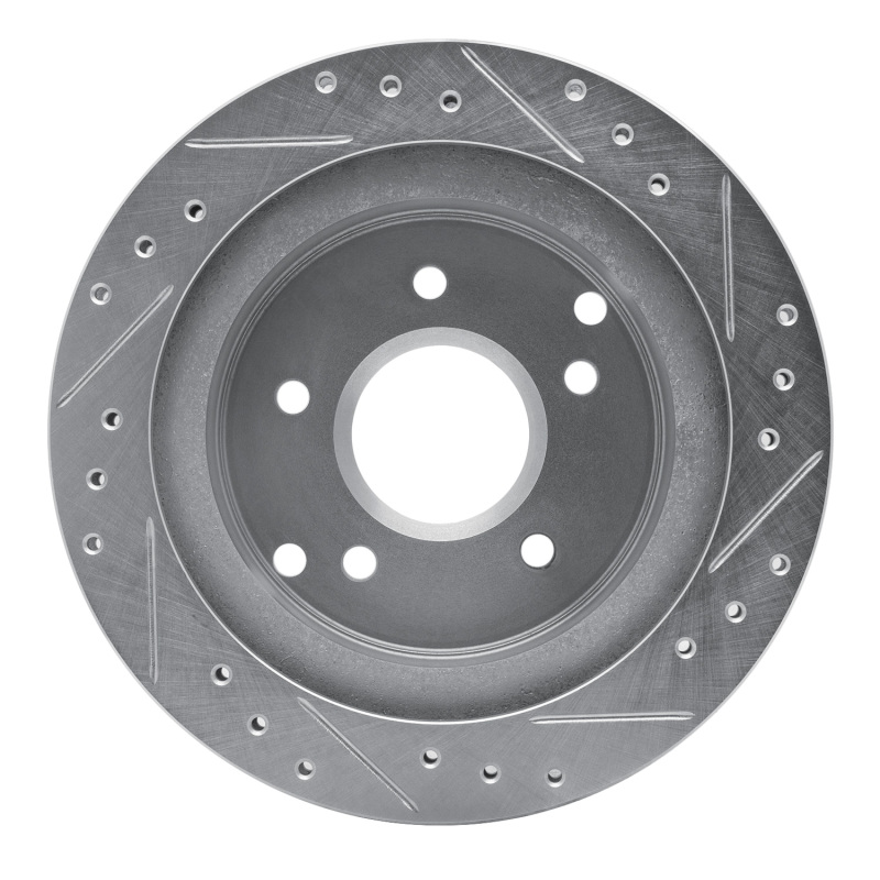 Picture of R1 84-87 Chevrolet Corvette Rear Left Drilled & Slotted Silver Brake Rotor