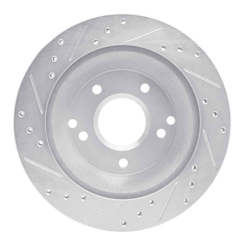Picture of R1 88-96 Chevrolet Corvette Rear Right Drilled & Slotted Silver Brake Rotor