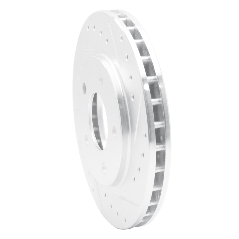 Picture of R1 88-96 Buick Regal Front Right Drilled & Slotted Silver Brake Rotor