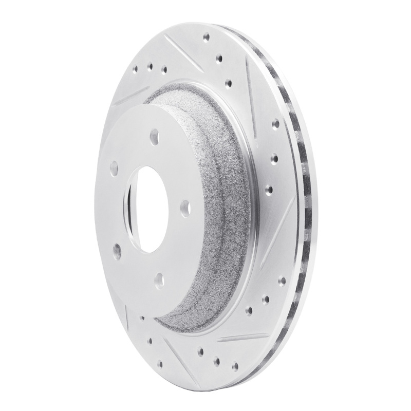Picture of R1 88-94 Chevrolet Corvette Front Right Drilled & Slotted Silver Brake Rotor