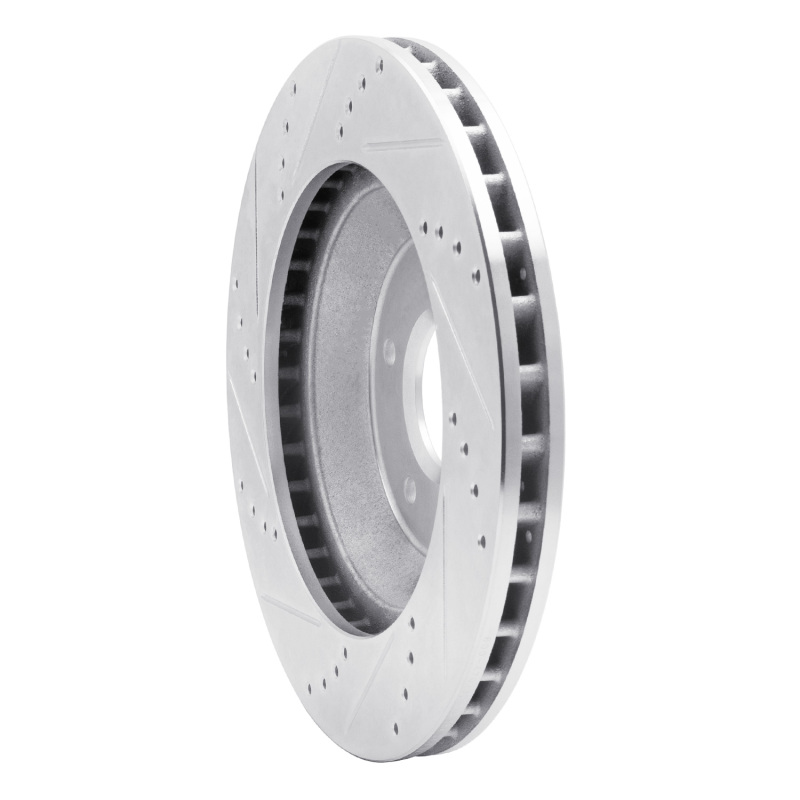 Picture of R1 88-96 Chevrolet Corvette Left Front Drilled & Slotted Silver Brake Rotor