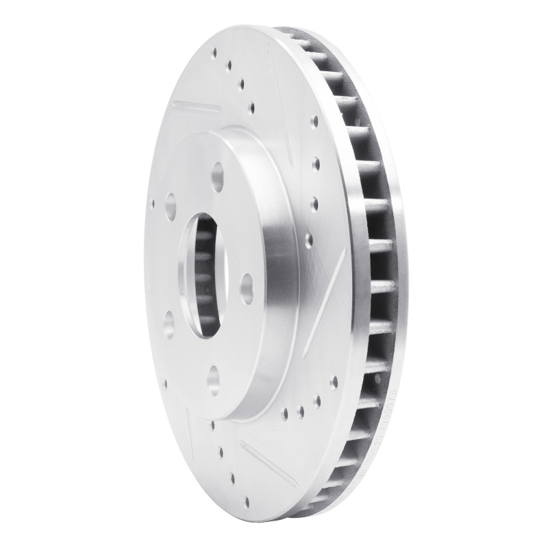 Picture of R1 90-97 Buick Riviera Front Right Drilled & Slotted Silver Brake Rotor