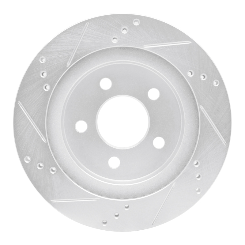 Picture of R1 93-97 Chevrolet Camaro Rear Right Drilled & Slotted Silver Brake Rotor