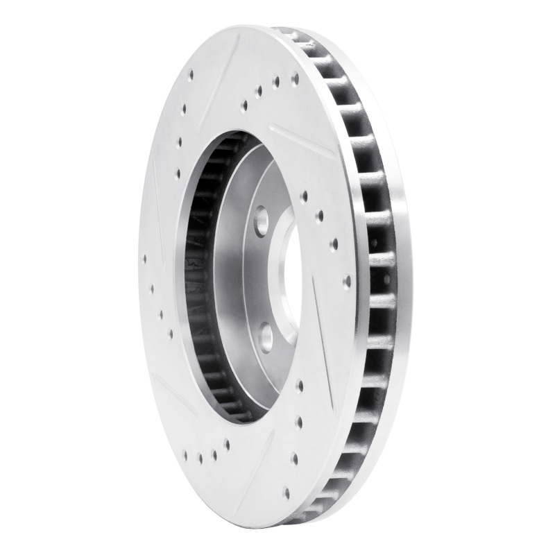 Picture of R1 90-97 Buick Riviera Front Right Drilled & Slotted Silver Brake Rotor