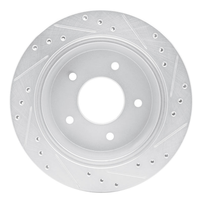 Picture of R1 94-96 Chevrolet Caprice Rear Left Drilled & Slotted Silver Brake Rotor