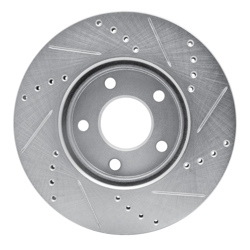 Picture of R1 06-11 Chevrolet HHR Front Left Drilled & Slotted Silver Brake Rotor