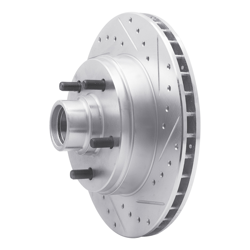 Picture of R1 77-95 Buick Electra Front Right Drilled & Slotted Silver Brake Rotor