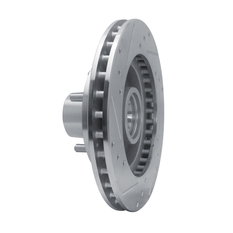 Picture of R1 82-95 Buick Regal Front Left Drilled & Slotted Silver Brake Rotor