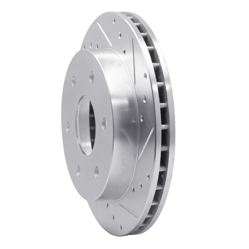 Picture of R1 88-91 Chevrolet K1500 Front Right Drilled & Slotted Silver Brake Rotor