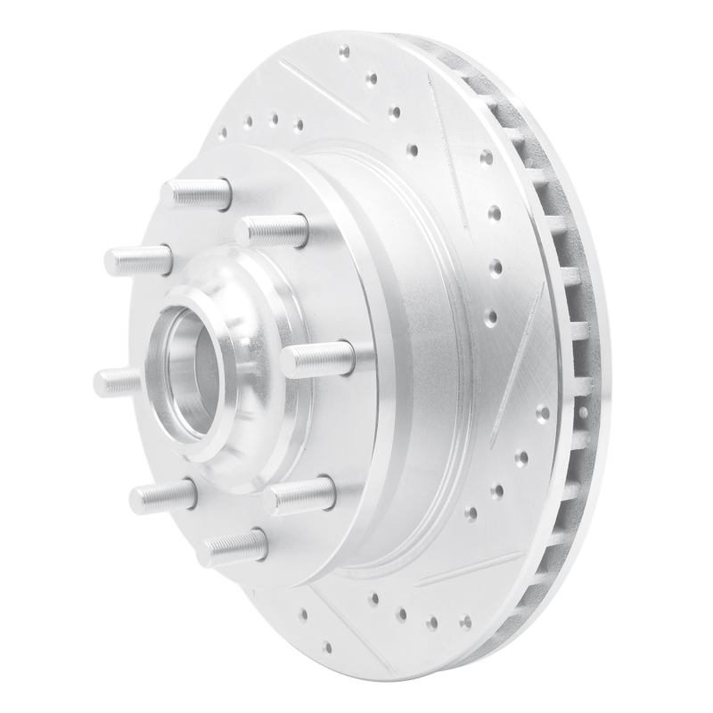 Picture of R1 71-95 Chevrolet G30 Front Right Drilled & Slotted Silver Brake Rotor