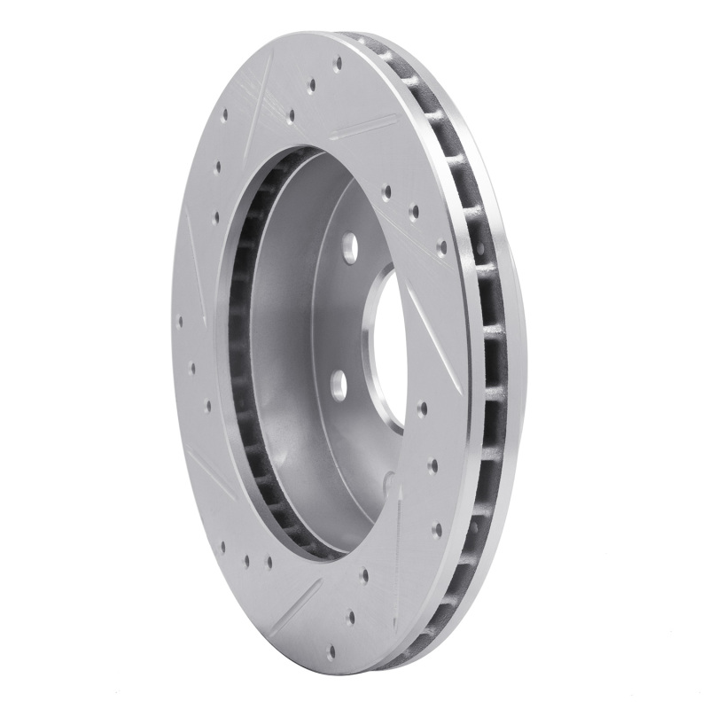 Picture of R1 88-91 Chevrolet K1500 Front Right Drilled & Slotted Silver Brake Rotor