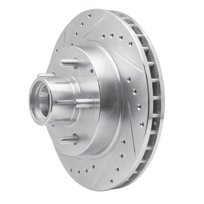 Picture of R1 93-95 Chevrolet G10 Front Left Drilled & Slotted Silver Brake Rotor