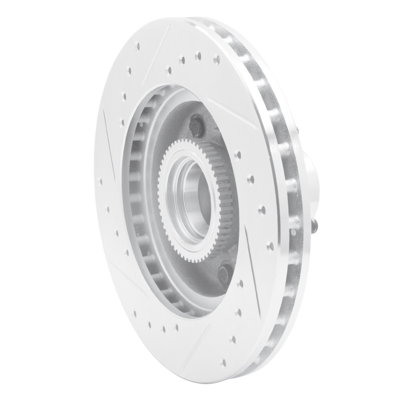 Picture of R1 91-03 Chevrolet Blazer Front Right Drilled & Slotted Silver Brake Rotor