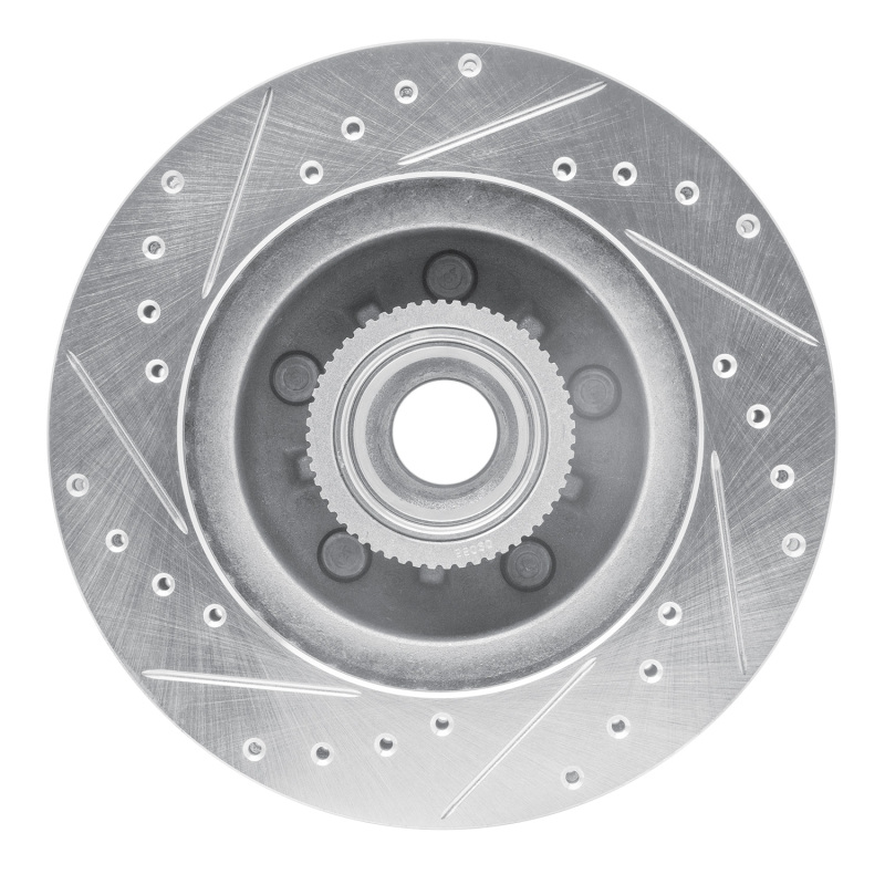 Picture of R1 93-95 Chevrolet G10 Front Right Drilled & Slotted Silver Brake Rotor