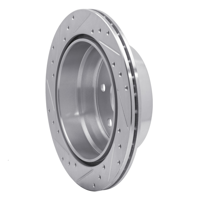 Picture of R1 99-07 Chevrolet ASTRO Rear Right Drilled & Slotted Silver Brake Rotor